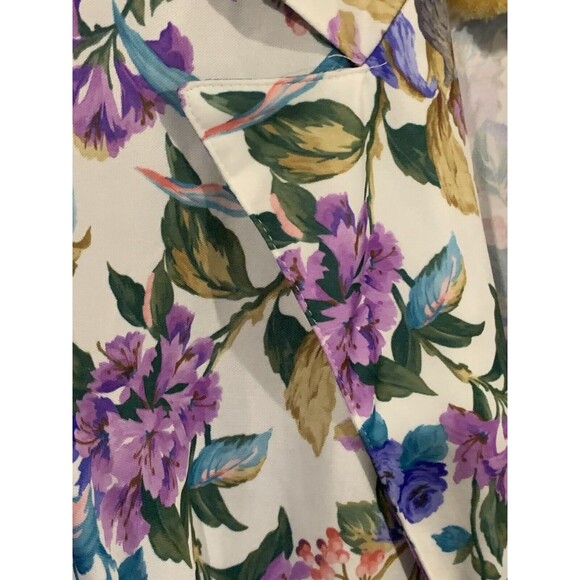 Vintage Just Ducky 80’s Floral Peplum Button Blazer | 14 - Picture 4 of 5